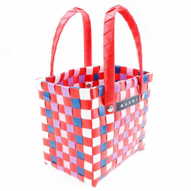 マルニ バッグ MARNI MICRO BASKET ミニバッグ トートバッグ 編み込み